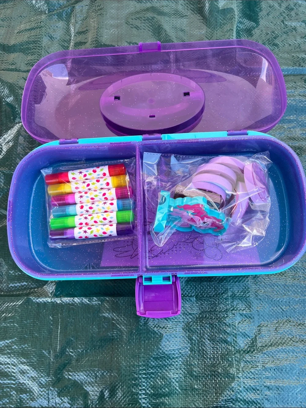 My Little Pony Aqua Storage Box with Purple Lid